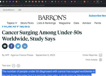 Cancer surging even more? It's the mRNA technology vaccine stupid, it's the vaccine! It's the spike protein, stupid, it's the spike protein exploding TURBO cancers! "Cancer Surging Among Under-50s "
