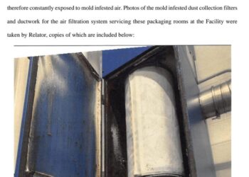 Mold infested air where Covid "vaccine" ingredients are made for Moderna and Pfizer